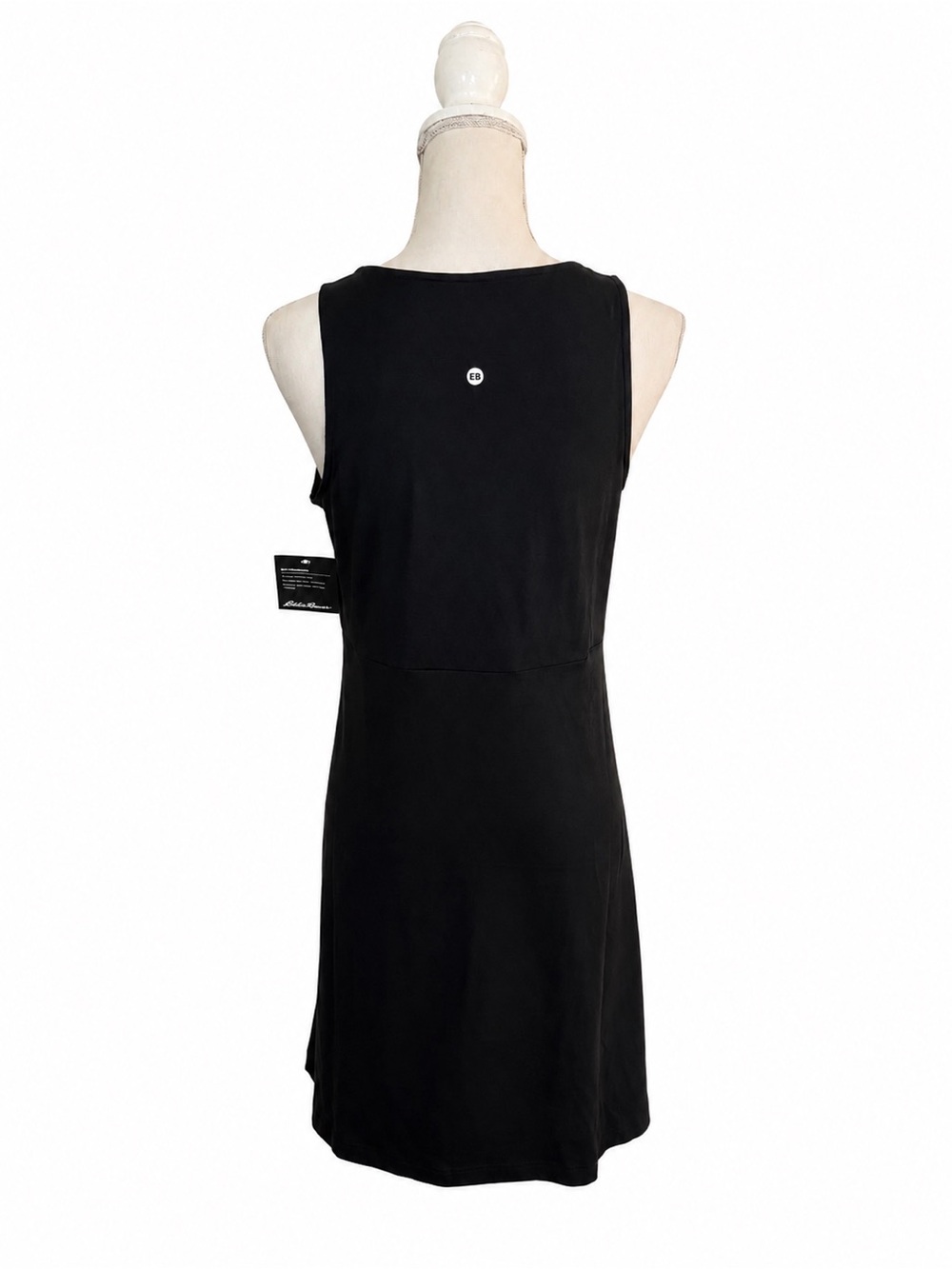 Eddie Bauer Aster Black Sleeveless Active Dress Empire Waist Size S NWT - Picture 6 of 16